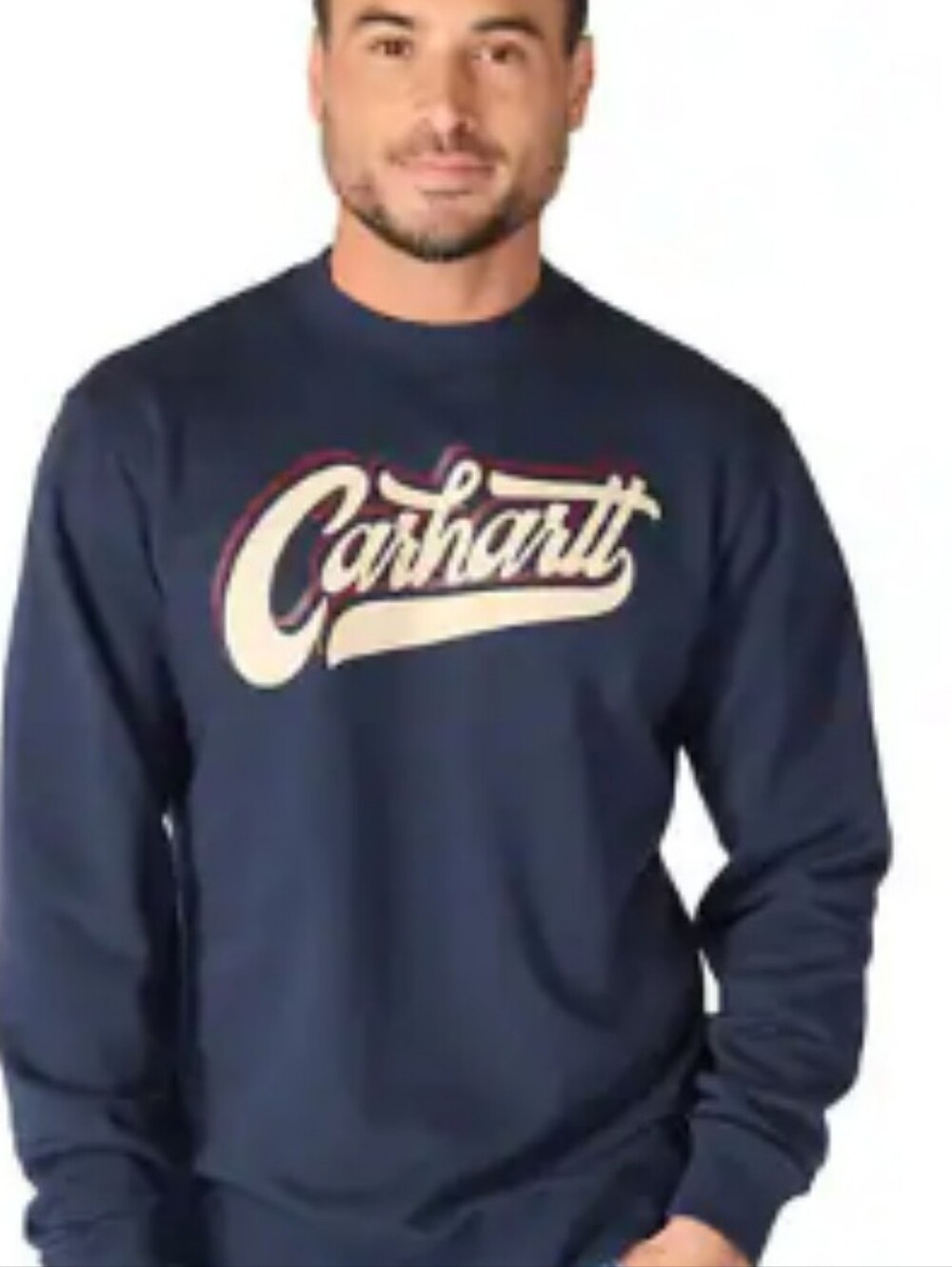 Carhartt Sawyer Script Crewneck  Sweatshirt- Navy